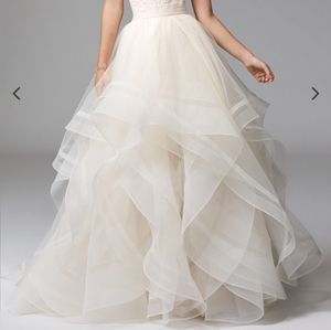 Bhldn Wtoo Watters Effie Skirt Ivory - NEW, IVORY